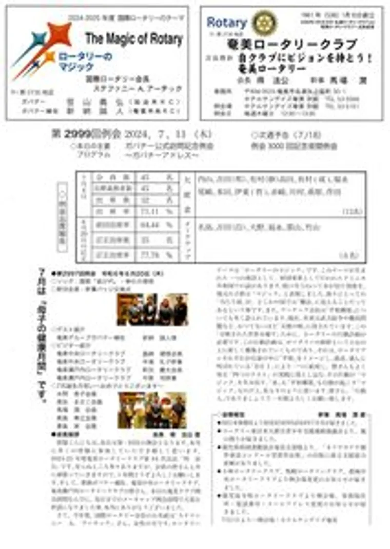 第2999回 週報