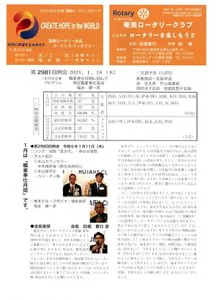 第2981回 週報