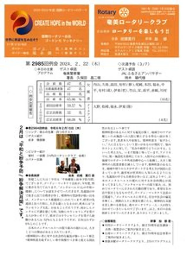第2985回 週報