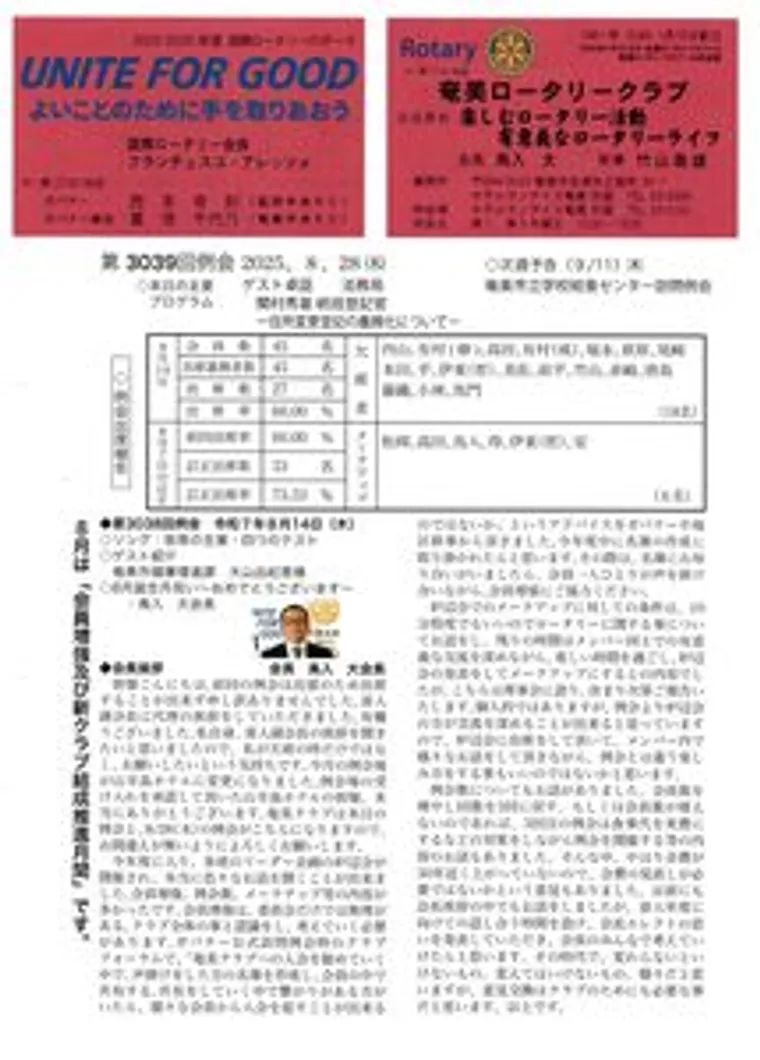第3039回 週報