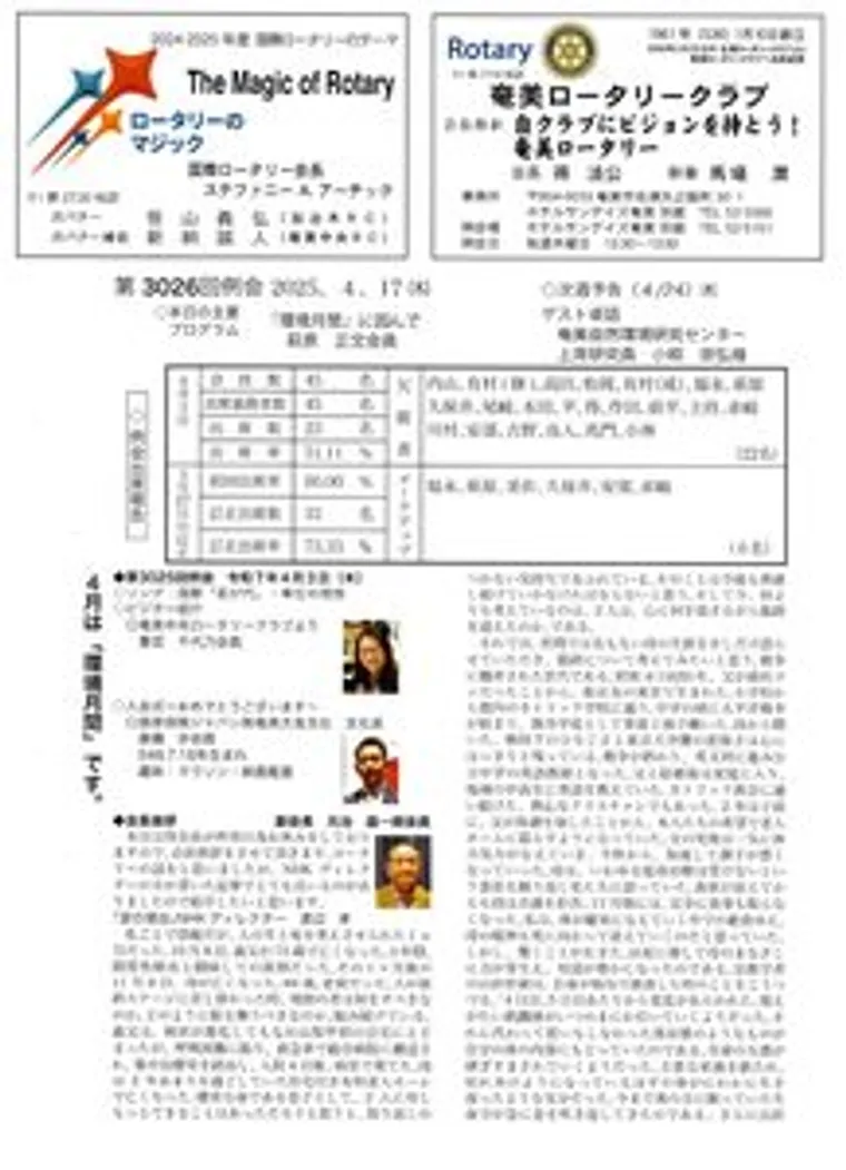 第3026回 週報